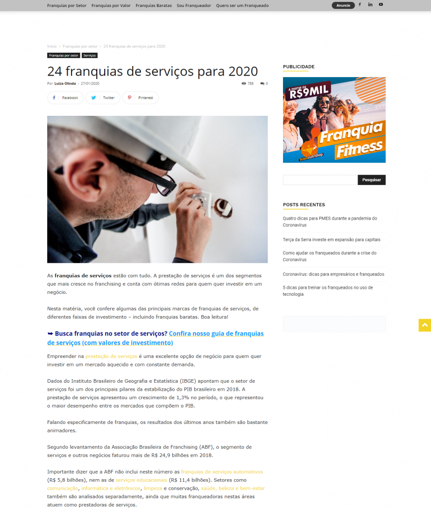 CEO da Go2 Franquias falou sobre redes de serviços para 2020